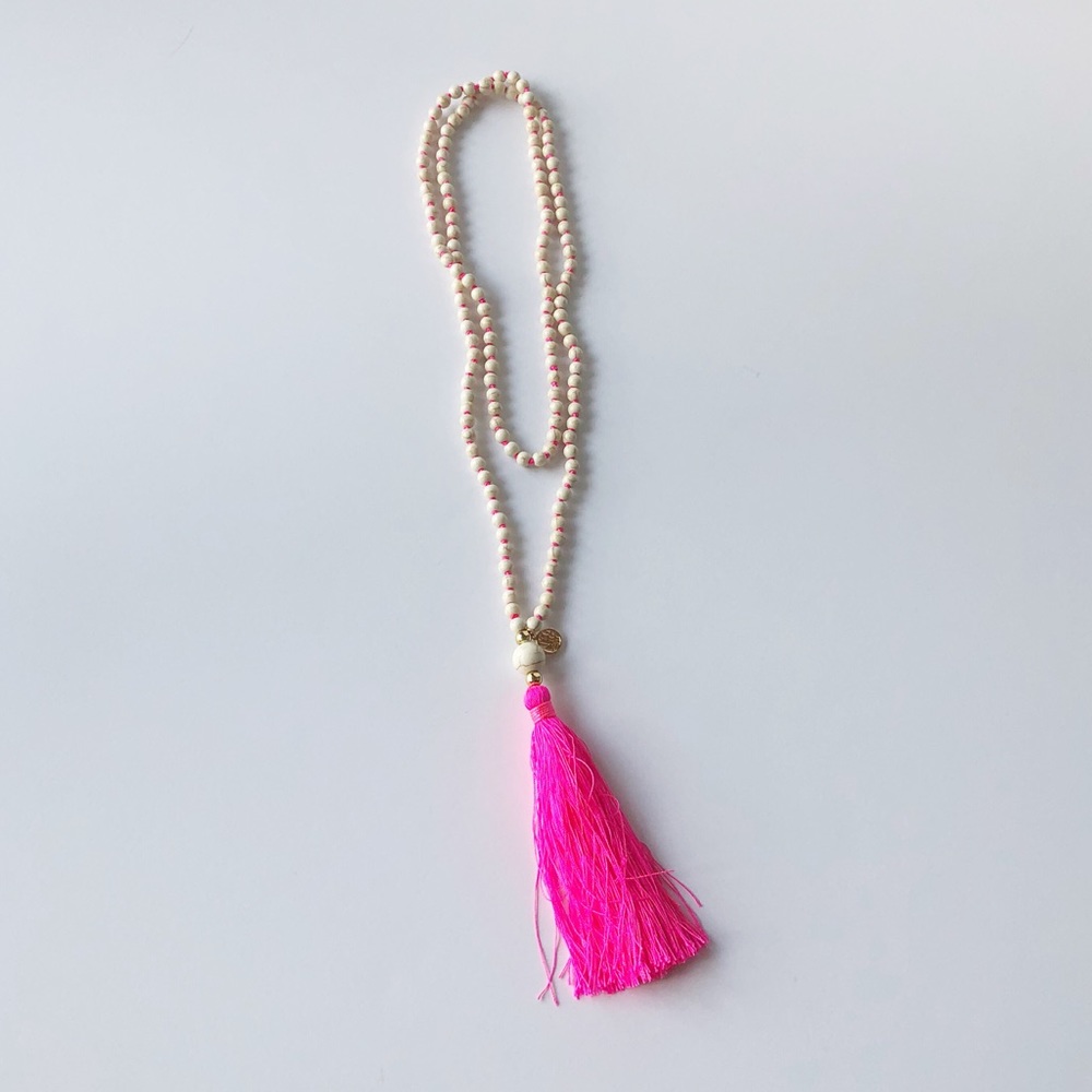 Lilly Pulitzer Beaded Tassel Necklace